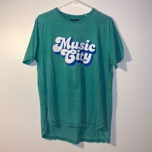MUSIC CITY TEAL TEE